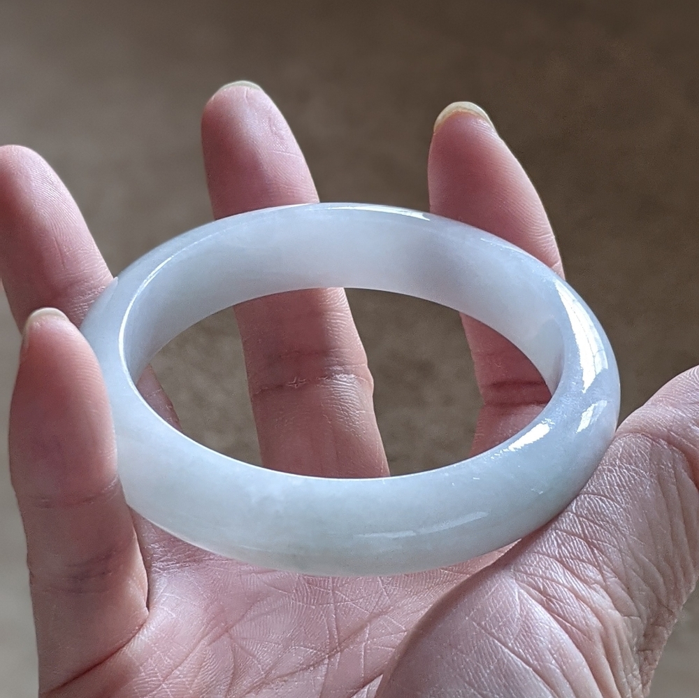 Natural Burma Jadeite Bangle (A) - Picture 3 of 8